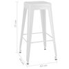 vidaXL Ensemble de bar 7 pcs Blanc