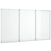 vidaXL Tableau blanc magn&eacute;tique pliable 180x100x1,7 cm aluminium
