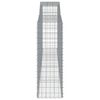 vidaXL Paniers à gabions arqués 9 pcs 400x50x140/160 cm Fer galvanisé