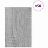 vidaXL Panneaux d&eacute;coratifs 50 pcs Gris Sonoma 40 x 60 x 0,27 cm