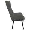 vidaXL Chaise de relaxation Gris fonc&eacute; Tissu