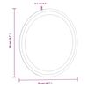 vidaXL Miroir de salle de bain &agrave; LED 50 cm rond
