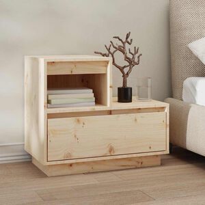 vidaXL Table de chevet 60x34x51 cm Bois de pin solide
