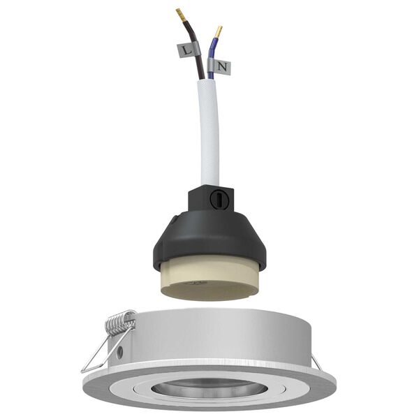 vidaXL Projecteur Argenté 9 x 9 x 2 cm Aluminium