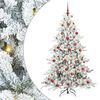 vidaXL Sapin de No&euml;l Artificiel &agrave; Branches Articul&eacute;es Blanc 180 cm