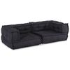 vidaXL Canap&eacute; modulaire 2 places anthracite 140x70x36 tissu
