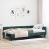 vidaXL Cadre de lit d'angle Vert foncé 90 cm x 190 cm Velours