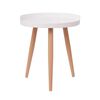 vidaXL Table basse Ronde 40 x 45,5 cm Blanc