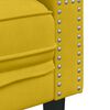 vidaXL Fauteuil Chesterfield jaune velours