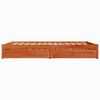 vidaXL Cadre de lit Cire marron 150 x 200 cm Bois de Pin Massif