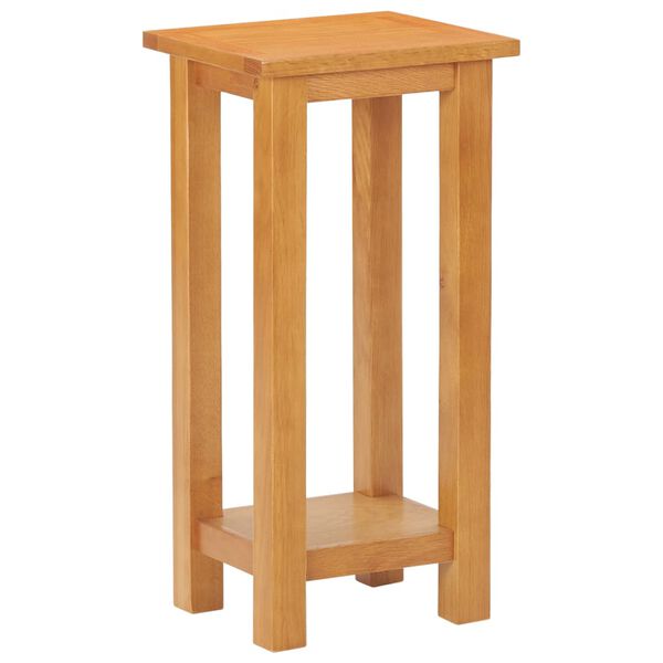 vidaXL Table d'appoint 27x24x55 cm Bois de ch&ecirc;ne massif