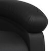 vidaXL Fauteuil inclinable en similicuir noir