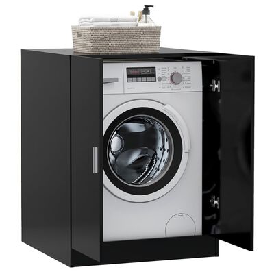 vidaXL Meuble pour machine à laver Noir