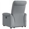 vidaXL Fauteuil de massage inclinable Gris clair Tissu