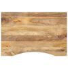 vidaXL Dessus de bureau avec courbe 100x50x2,5 cm manguier massif brut