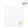 vidaXL Autocollant 12 pi&egrave;ces Blanc &Oslash; 20 x 0,5 mm Papier