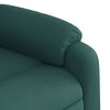 vidaXL Fauteuil inclinable vert fonc&eacute; tissu