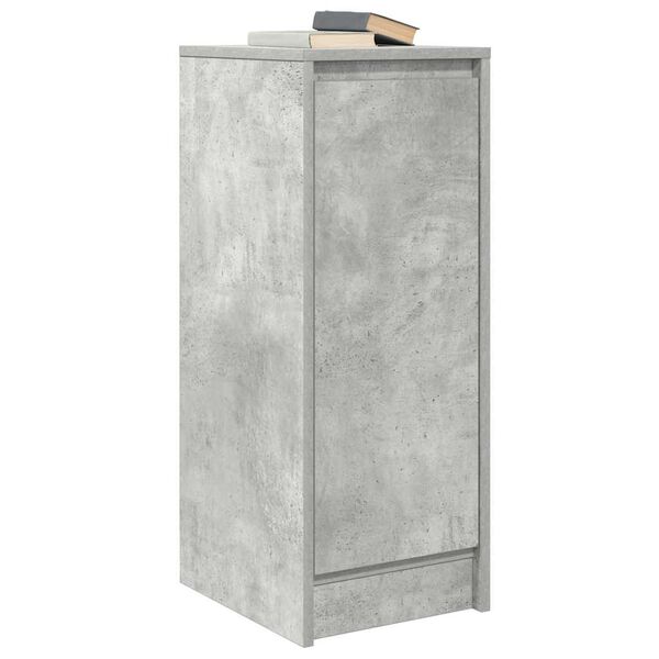 vidaXL Buffet gris béton 29,5x34x76 cm bois d'ingénierie
