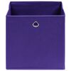 vidaXL Boîtes de rangement 4 pcs Violet 32x32x32 cm Tissu