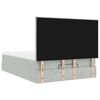 vidaXL Cadre de lit ottoman avec matelas gris clair 140x200 cm velours