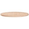 vidaXL Dessus de table rond &Oslash;80x2,5 cm Bois de ch&ecirc;ne massif non trait&eacute;