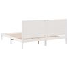 vidaXL Cadre de lit extra long sans matelas 180x220 cm bois massif