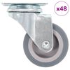 vidaXL 48 pcs Roulettes pivotantes 50 mm