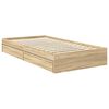 vidaXL Lit de Rangement Ch&ecirc;ne Sonoma 90 x 200 cm Bois d'ing&eacute;nierie