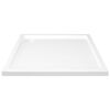 vidaXL Receveur de douche carré ABS Blanc 80x80 cm