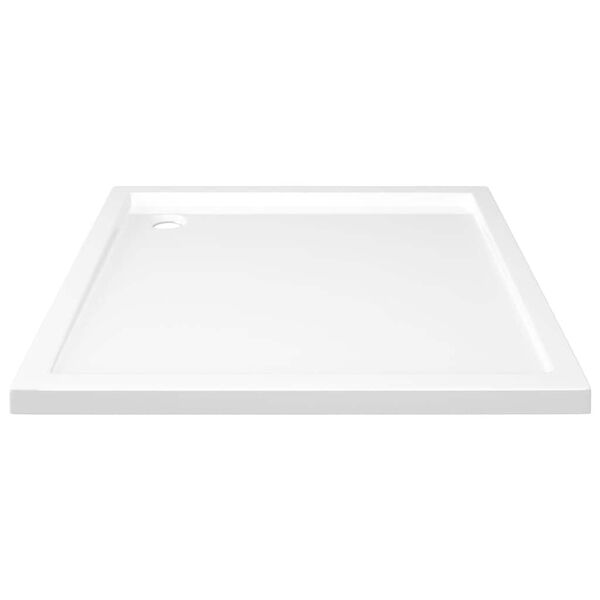 vidaXL Receveur de douche carré ABS Blanc 80x80 cm