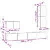 vidaXL Meuble TV mural 4 pcs Ch&ecirc;ne artisanal Bois d'ing&eacute;nierie