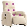 vidaXL Fauteuil inclinable de massage &eacute;lectrique beige