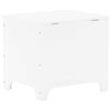 vidaXL Bo&icirc;te de rangement avec couvercle RANA blanc bois massif de pin