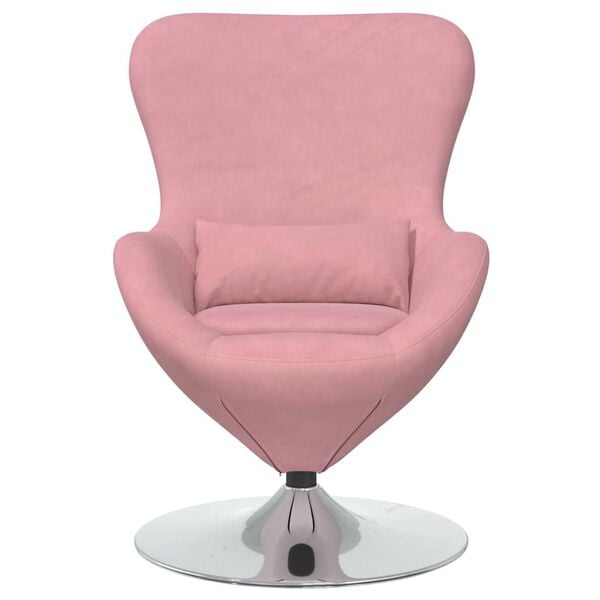vidaXL Fauteuil &oelig;uf Rose Velours