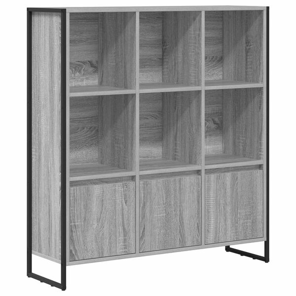 vidaXL Biblioth&egrave;que 2 pcs Gris Sonoma 99,5 x 30 x 108 cm