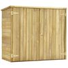 vidaXL Abri &agrave; outils de jardin 135x60x123 cm Pin&egrave;de impr&eacute;gn&eacute;e