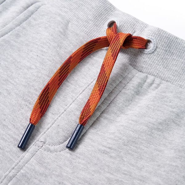 Pantalon de surv&ecirc;tement pour enfants gris m&eacute;lang&eacute; 140