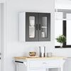 vidaXL Armoire murale de cuisine avec porte en verre Kalmar noir