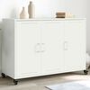 vidaXL Buffet blanc 100,5x39x72 cm acier