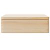 vidaXL Boîte en bois avec couvercle 40x30x13 cm bois de pin massif