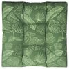 vidaXL Coussin de palette motif de feuilles 70x70x12 cm tissu