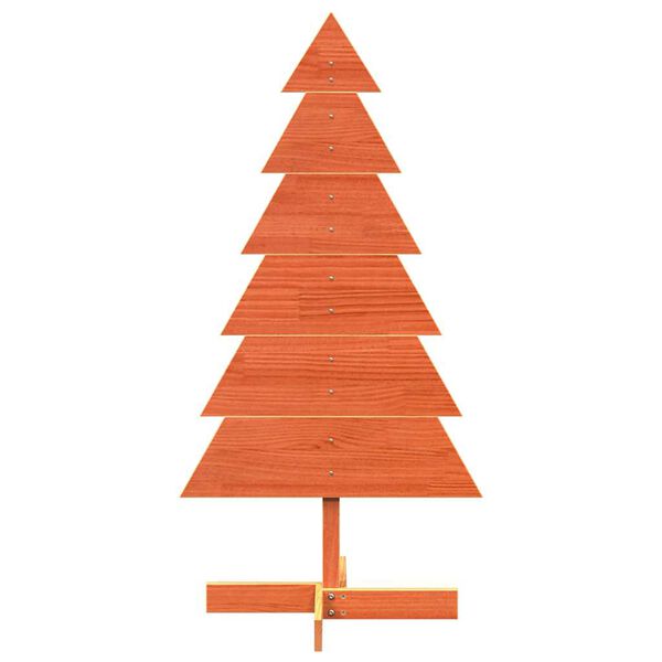vidaXL Arbre de No&euml;l en bois pour d&eacute;coration 120 cm bois de pin massif