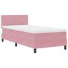 vidaXL Lit &agrave; ressorts avec matelas Rose 90 x 190 cm Velours
