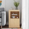 vidaXL Armoire latérale avec lumières LED chêne sonoma