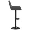 vidaXL Tabourets de bar lot de 2 gris fonc&eacute; velours