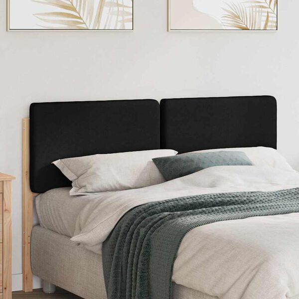 vidaXL T&ecirc;te de lit capitonn&eacute;e Marron et Noir 135 cm Pin massif