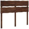 vidaXL T&ecirc;te de lit en bois brut ROSTOCK Marron fonc&eacute; 135 cm
