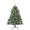 vidaXL Sapin de No&euml;l artificiel Vert 150 cm PVC, plastique et acier