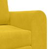 vidaXL Canap&eacute;-Lit 60cm Jaune Velours