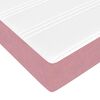 vidaXL Cadre de lit avec matelas avec matelas 2 pcs Rose Velours